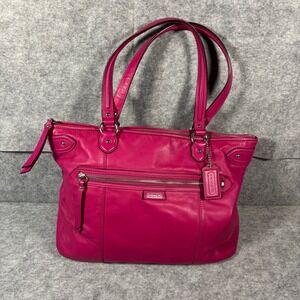 Y2K Coach Daisy Magenta Leather Emma Tote/Shoulder Bag (Style F23973)